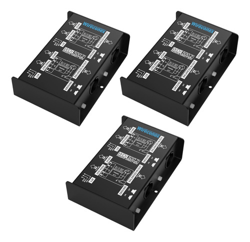 Kit 3 Direct Box Casador Impedância Dual Wdi 500.2 Wireconex