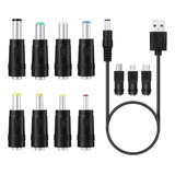 Cabo De Carregamento De Plugue 11 Em 1 5v Usb Para Dc 5,5 X