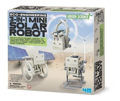 Kit Robot 3 Funciones Energia Solar Marca 4m Envío Gratis