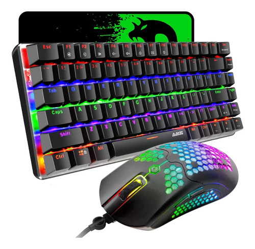 Combo Gamer Teclado Mecánico 60% Mambasnake | Super Combo