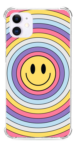 Capa Capinha Emoji Feliz Círculos Coloridos