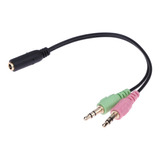 Cable Adaptador 3.5mm Para Audifonos Con Micrófono | Dfast