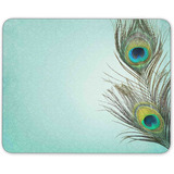 Mouse Pad Imagen Plumas Pavo Real 7.9 X 9.5 Pulgadas