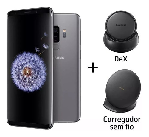 Galaxy Samsung S9+dex+carreg.128gb 6g+nf+frete+gar.=2.399,99