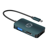 Adaptador De Hub Tipo Usb-c Para Hdmi+vga+mini-dp Hp