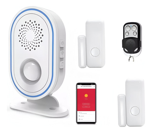 Alarma Para Casa O Negocio Wifi Timbre De Aviso Con Sensores