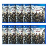 Combo Com 10 Assassins Creed Unity Ps4 Midia Fisica