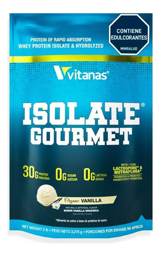 Isolate Gourmet 5lb Iso Vitanas - Unidad a $370000