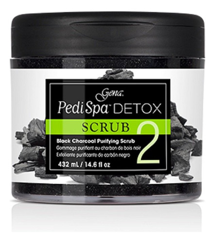 Gena Pedi Spa Detox Black Charcoal Purifying Scrub #2, 14.6.