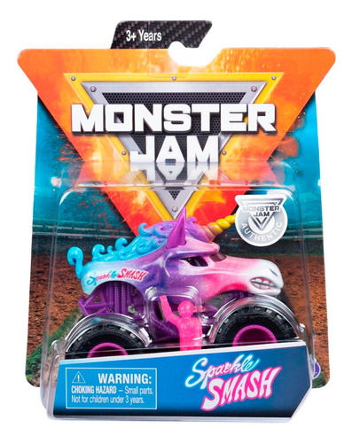 Truck Monster Jam Unicornio Sparkle Spinmaster 1:64 