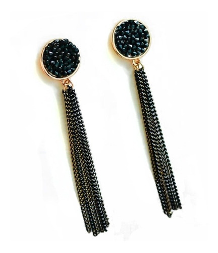 Pendientes Colgantes Aretes Lazos Negros De Moda Para Mujer