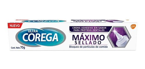 Ultra Corega Máximo Sellado Adhesivo Prótesis Dentales 70g