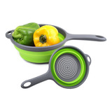 Colador Cocina Plegable Escurridor Verduras Frutas Silicon