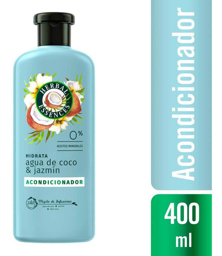 Acondicionador Herbal Essences Hidrata Agua De Coco & Jazmín 400ml