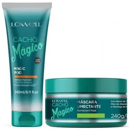 Cacho Mágico Shampoo 240 Ml + Máscara Umectante 240 G