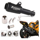 Silenciador Escape Deportivo Para Moto De Acero Inoxidable