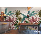 Vinilos Decorativos Mural Adhesivo Palmeras Plantas Selva