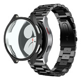 Pulseira Aço+ Case Silicone+ Milanese Para Watch 4 40/44