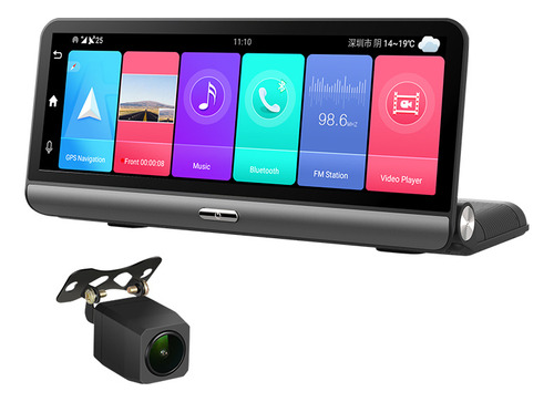 Cámara Dvr Para Coche, 4g, Adas, Gps, Navegador, Grabadora D