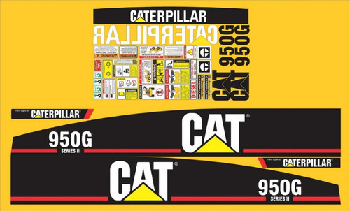 Calcomanías Caterpillar 950g Series 2 Preventivos Originales