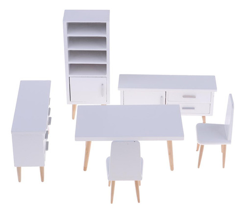 Set De Y Silla Con Gabinetes De Decoraciones Para