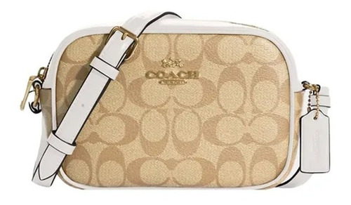 Bolsa Coach Original Pequeña Fiesta Casual Elegante Crema