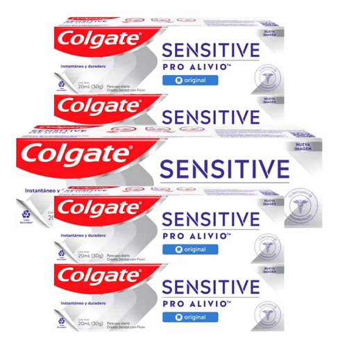Pasta Dental Colgate Sensitive Dientes Sensibles 30g 5 Pack