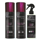 Kit Support Hair Restauração Intensiva Kaedo Obliphica 3prod