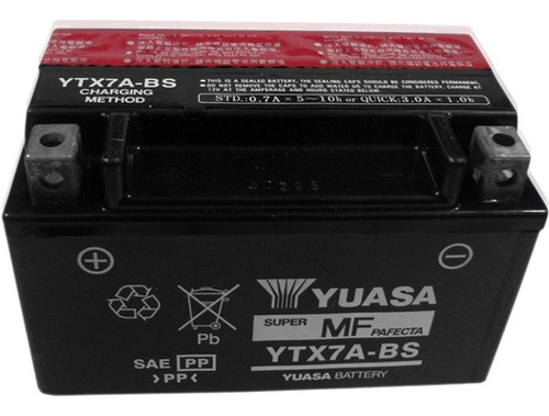 Bateria Yuasa Ytx7a Gel Bs Bk Rx 150 Scooter 125 Fas Motos