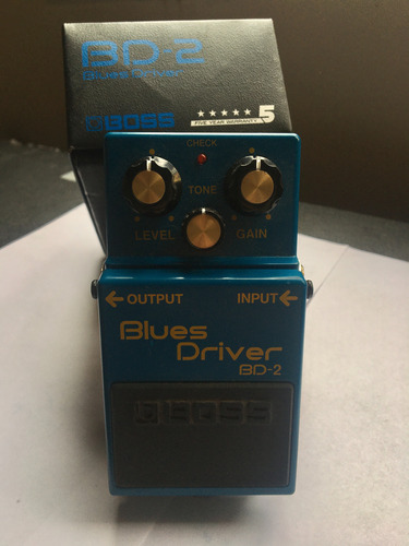 Pedal De Efecto Boss Blues Driver Bd-2  Azul