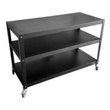 Mesa Cocina Taller Mueble 1m X 55cm Metálica C/ Ruedas Muett