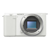 Câmera Digital Sony Zv-e10 Mirrorless Apenas Corpo Branca