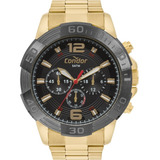 Relógio Condor Cronógrafo Grande  Dourado Covd54ay/4p
