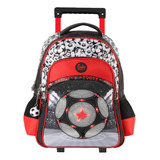 Mochila Carrito Footy 18 Pulgadas New Champions Luz Led Nene