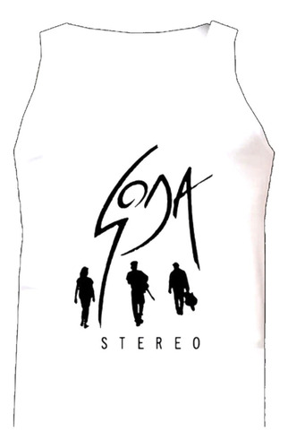 Esqueleto Soda Stereo Camisilla Rock Metal Bca Urbanoz