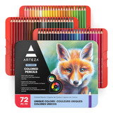 Set 72 Lápices Profesionales Colores Dibujo Arte Arteza Pro