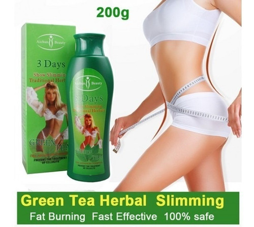 Crema Reductora Combate Celulitis 3 Days Green Tea 200ml 