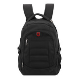 Mochila Bolsa P/ Notebook Grande Reforçada Impermeável Swiss Cor Preto