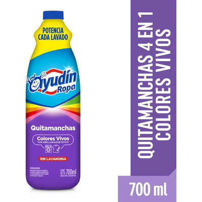 Quitamanchas Ayudin Colores Vivos Sin Lavandina X 700 Ml | MercadoLibre