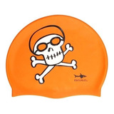 Gorra Natacion Adulto Modelo Jack Naranja - Escualo Diseño De La Tela Estampada Talla Unitalla