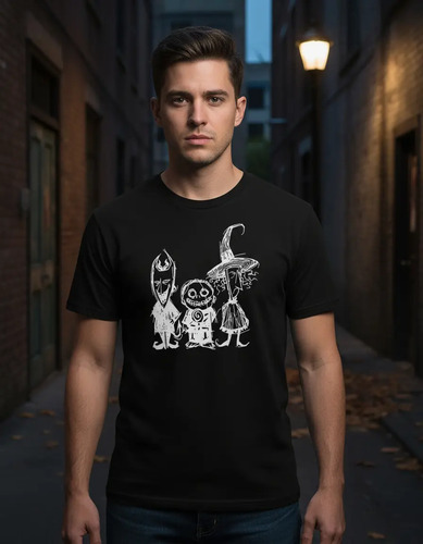 Playera Hombre Extraño Mundo De Jack Lock Shock Barrel 635