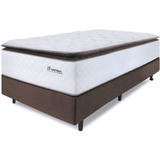 Bf Colchões Cama Box Solteirão Molas Ensacadas 97x203 Premium Sleep