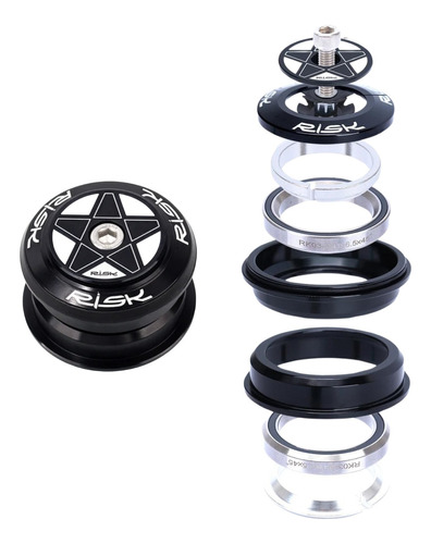 Headset 44mm/44mm Tazas Baleros Sellados 1 1/8 28.6 Mtb Risk