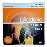 Cuerdas Guitarra Electroacustica Daddario Ej10 Bronze 80/20