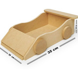 Caja De Madera Carro Ideal Para Regalo O Desayuno Sorpresa