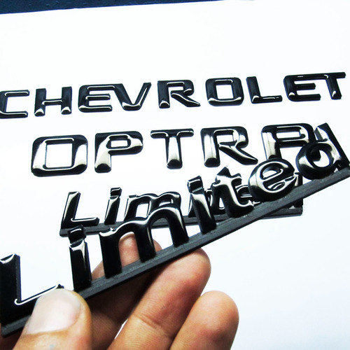 Emblemas Chevrolet Optra Limited 1.8 Negros Plastico Pega 3m Foto 5