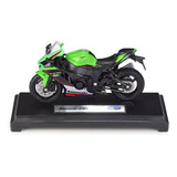 2021 Kawasaki Ninja Zx-10r Verde Miniatura Metal Moto 1/18