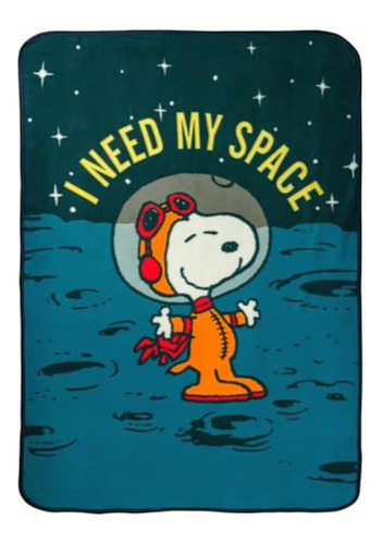 Silver Buffalo Peanuts Snoopy Need My Space Manta De Forro