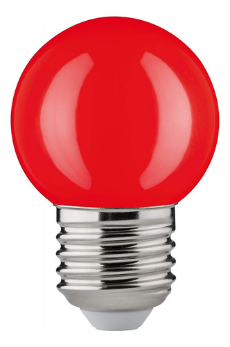 Lámpara Gota Led Rojo 2w E27 Guirnalda Deco Color Pack X 10