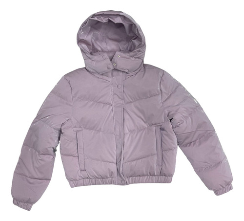 Campera Puffer Mujer Metalizada Inflable Con Piel Yd Importa